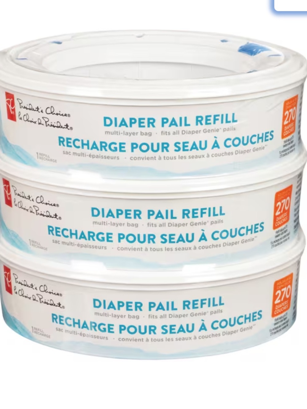 President's Choice Diaper Refill 3 Pack